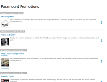 Tablet Screenshot of blog.paramountpromotions.com